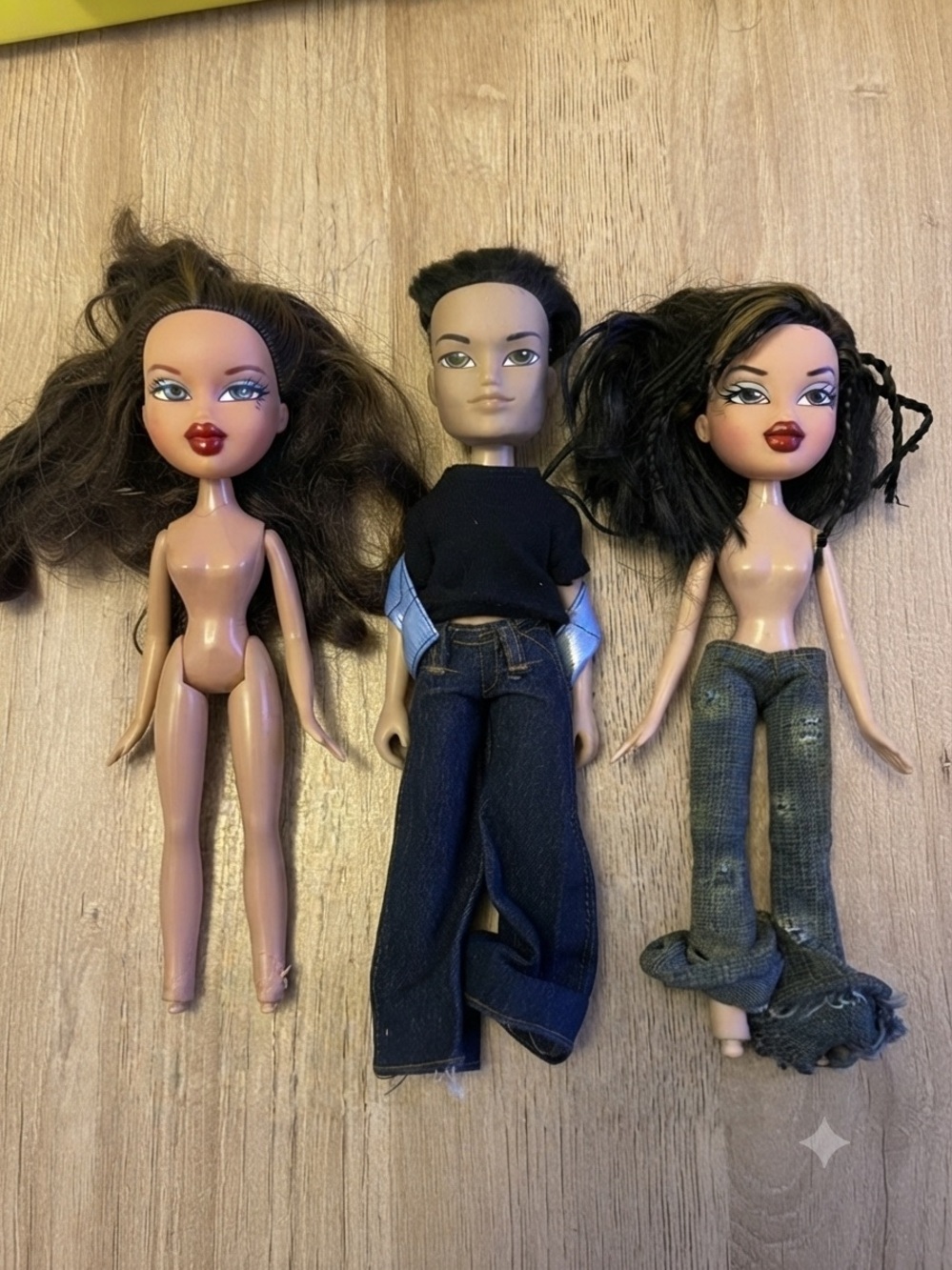 Vintage Bratz Doll Lot TLC Customizer Base Craft Jade Dylan Yasmin Chew Damage